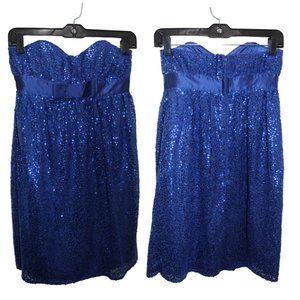 Betsey Johnson Blue Sequin Dress NWT size 0 Y2K